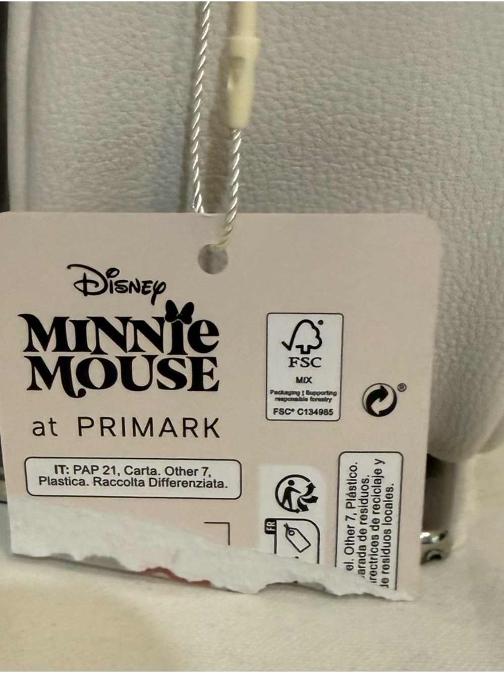 Disney Minnie Mouse at Primark Cream Crossbody Bag - Picture 2 of 16